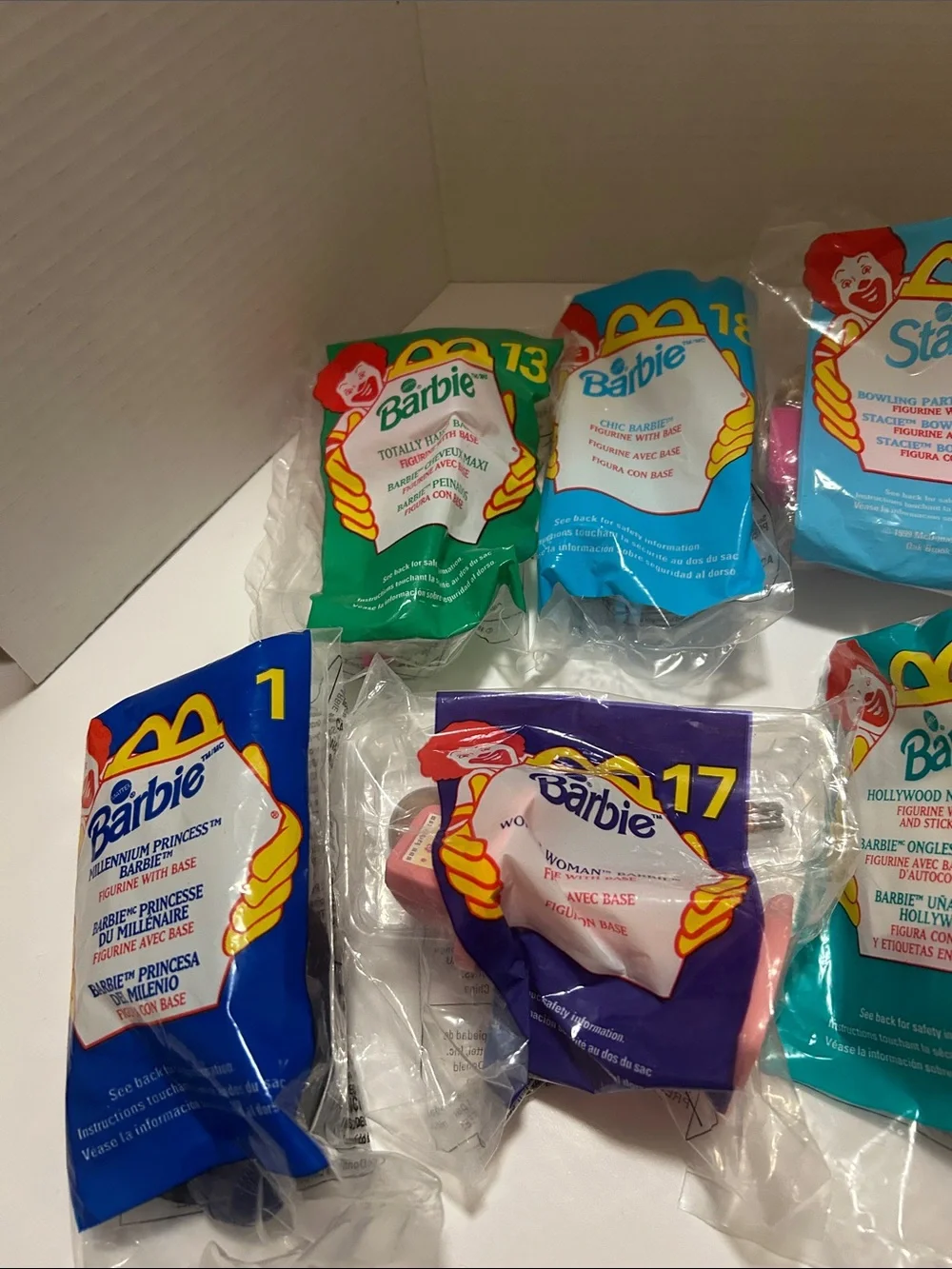 Lot of 13 new in package vintage Barbie McDonald’s Happy Meal Toys - Picture 2 of 7